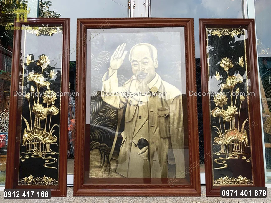 Khung tranh bằng gỗ tự nhi&ecirc;n chắc chắn
